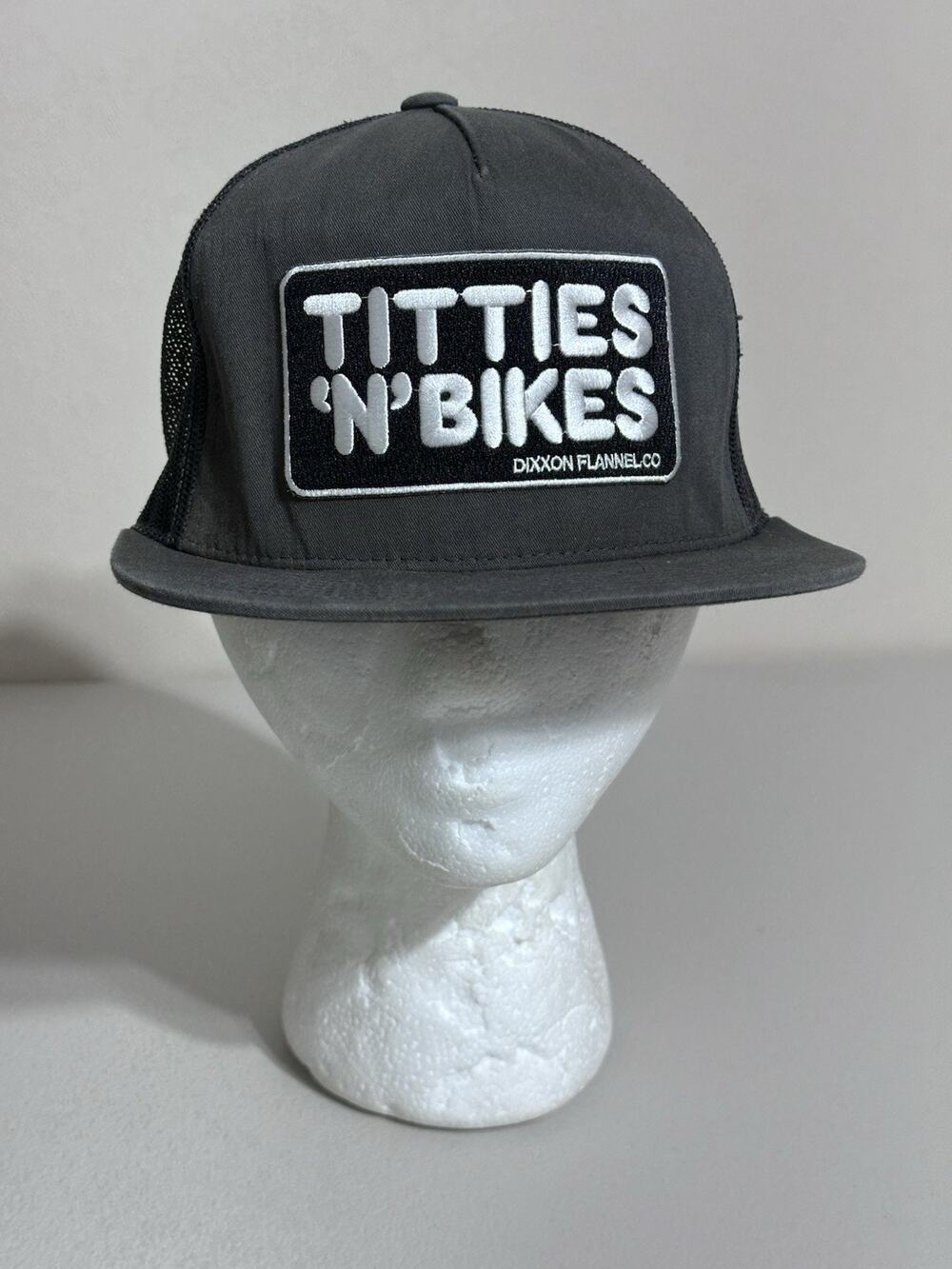 Dixxon Titties 'N' Bikes Trucker Hat Men The Classics Yupoong Snap Back Cap